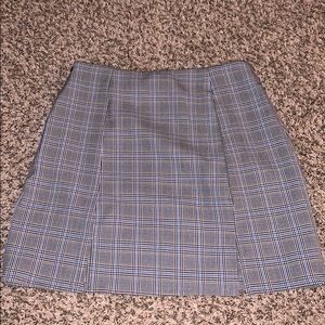 Plaid mini skirt